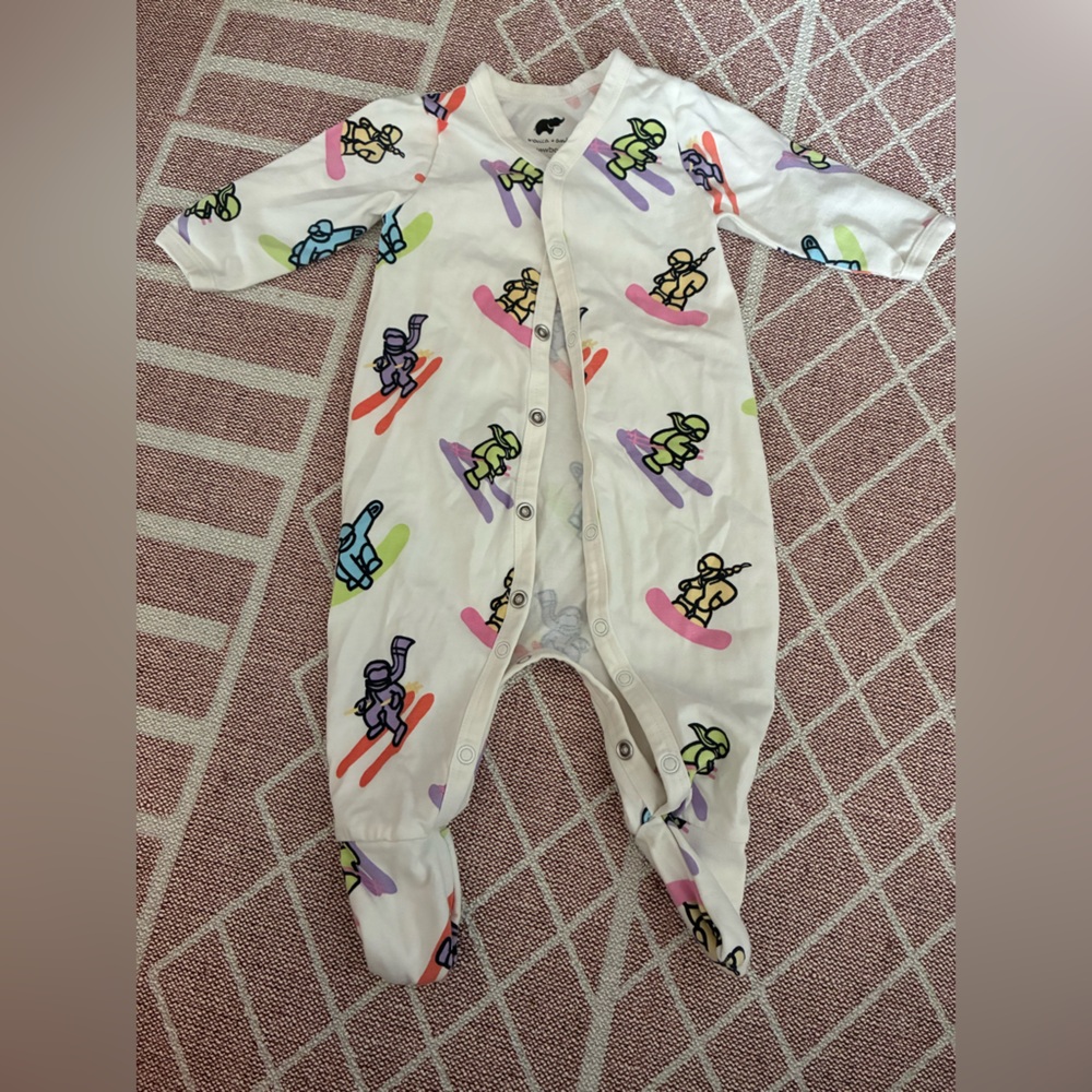 Playful Multicolor Kids Footie